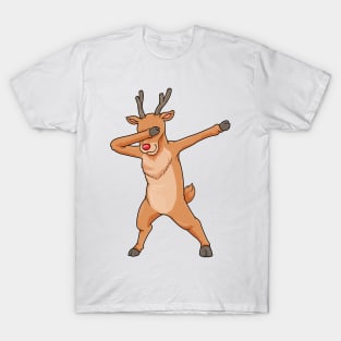 Reindeer on Christmas at Hip Hop Dance T-Shirt